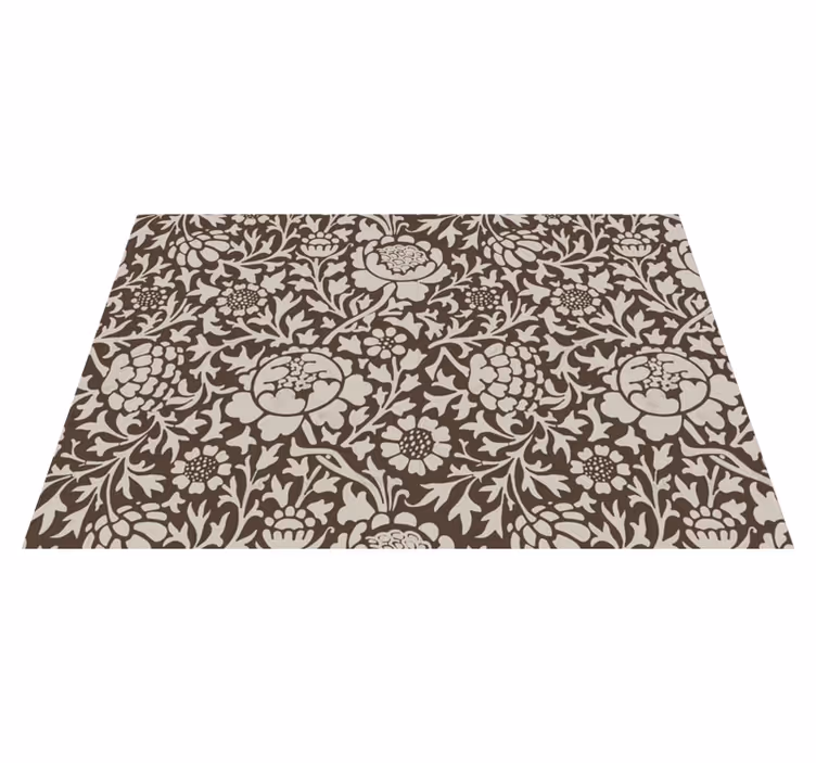 Rechthoekige placemat vintage bloemen print - TenStickers