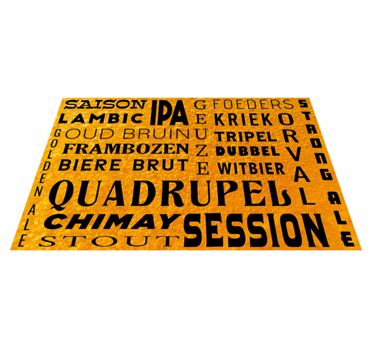 Vinyl placemat special bier - TenStickers