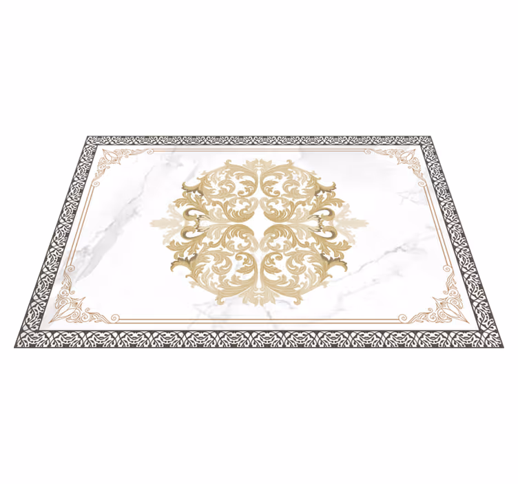 Barok wit marmer elegante placemat - TenStickers
