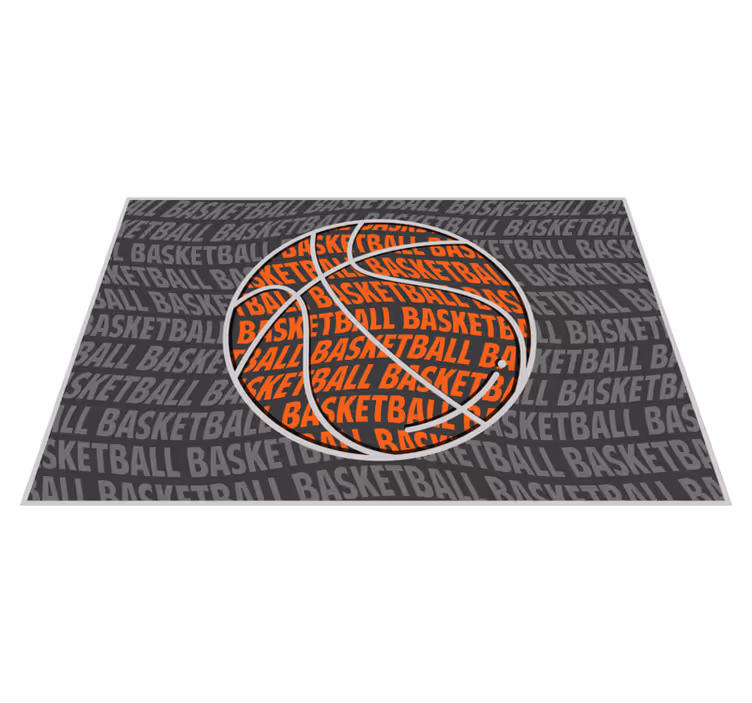 Basket bal placemat oranje - TenStickers