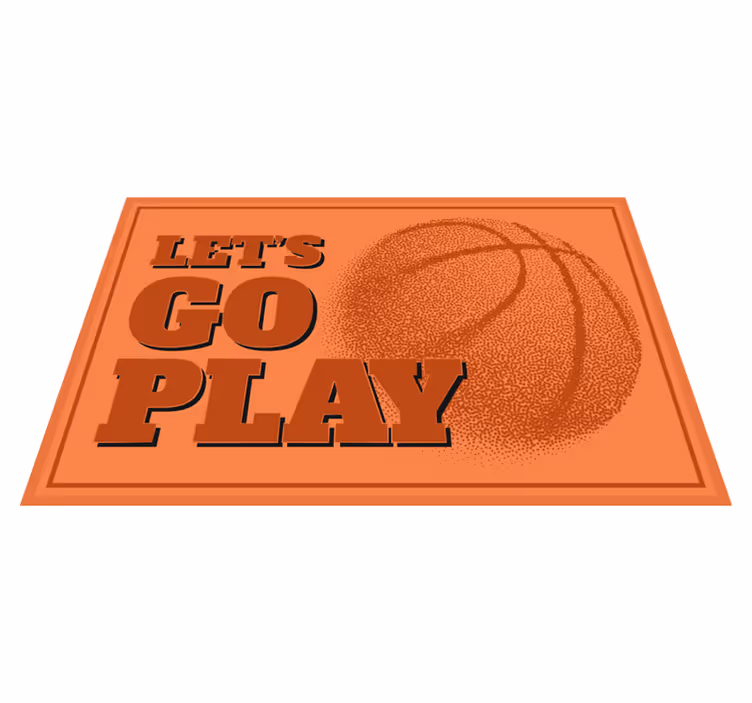 Go play placemat basketbal - TenStickers