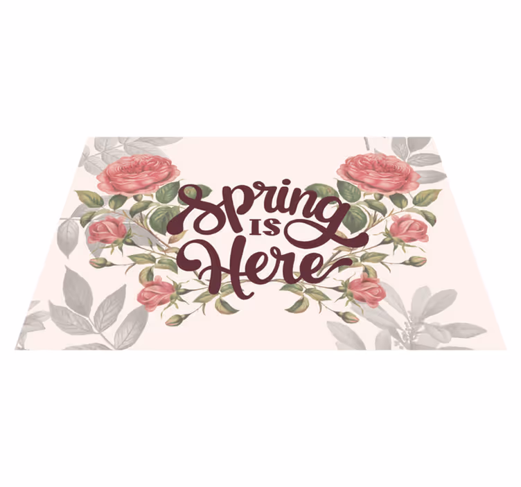 Het is lente Placemat voor huis - TenStickers