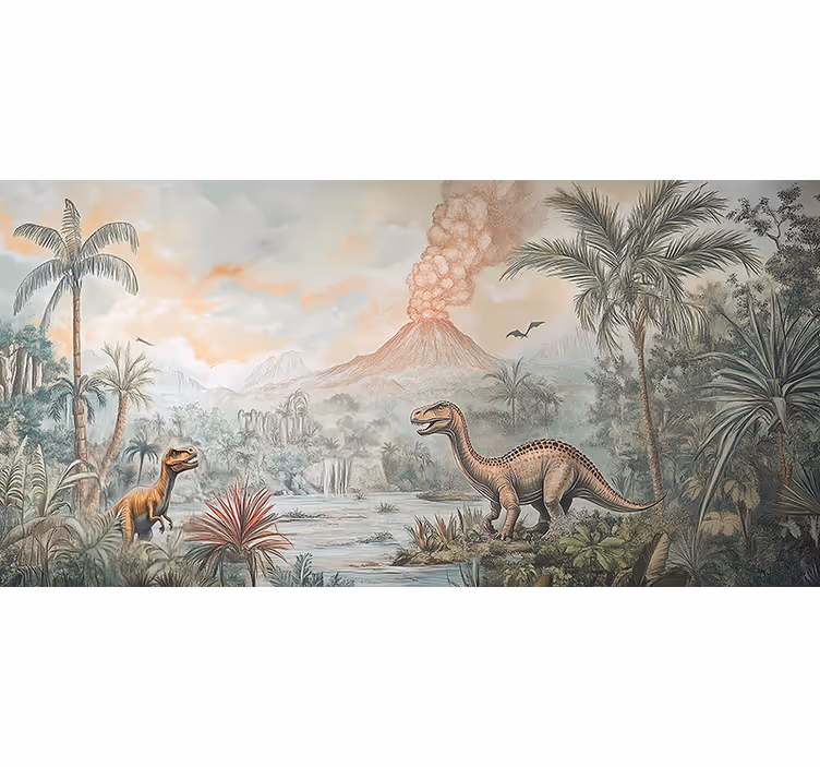 Jura landschap foto behang kinderkamer - TenStickers