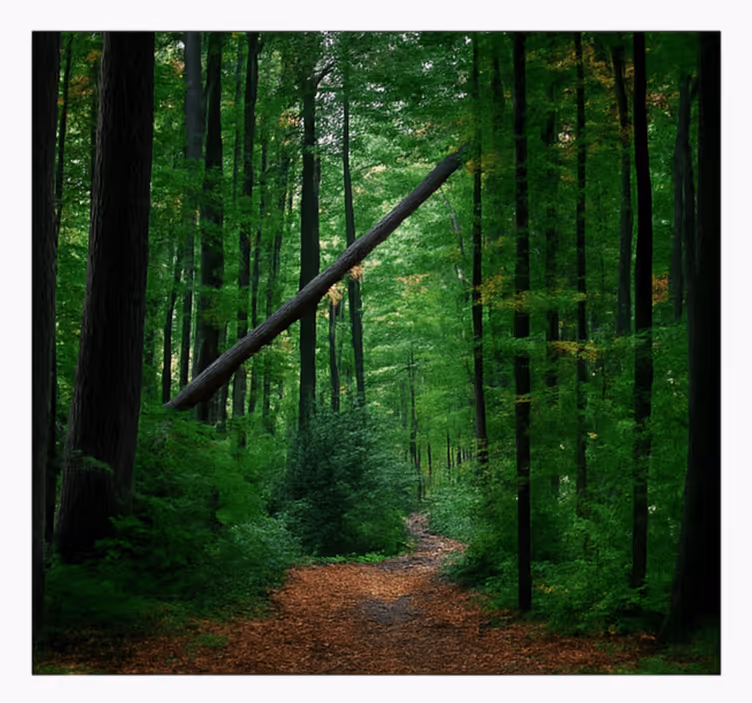 Groen bosontwerp foto behang jungle - TenStickers