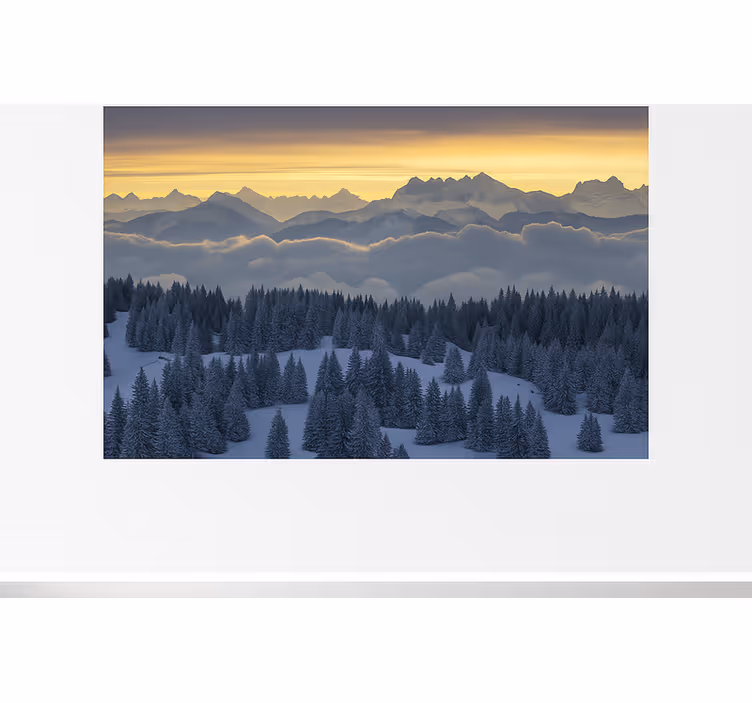 Zwitserse alpen – aiguilles du midi foto behang bergen - TenStickers