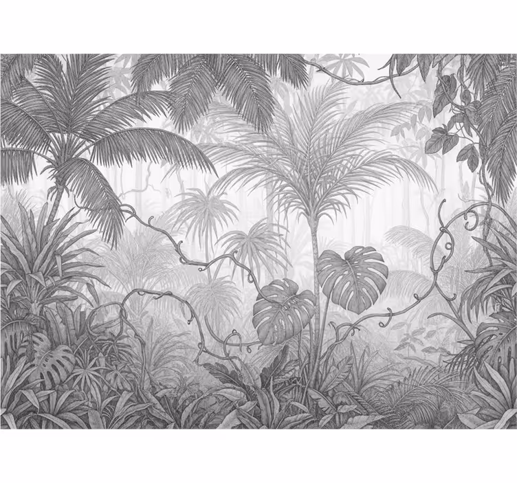 Foto behang jungle "cloud dancer" landschap - TenStickers