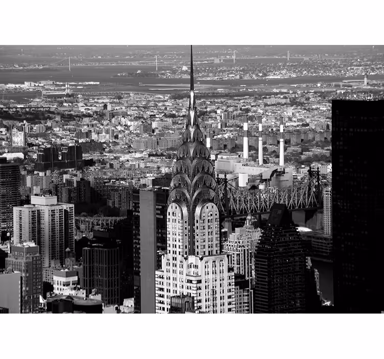 Stedelijk landschap chic foto behang New York - TenStickers