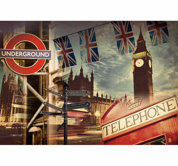 Fotobehang stad symbolen London - TenStickers