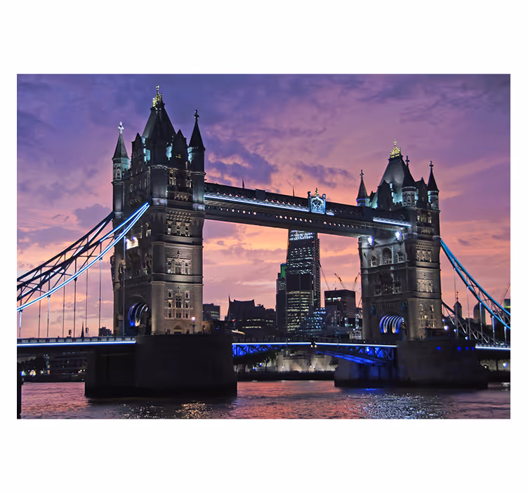 Schemering van de londense brug fotobehang London - TenStickers
