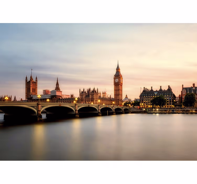 Fotobehang woonkamer london Big Ben - TenStickers