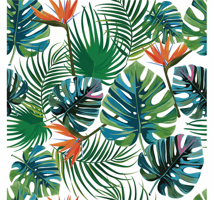 Foto behang jungle tropische motieven - TenStickers