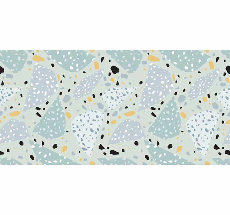 Badkamer fotobehang geometrisch terrazzo - TenStickers