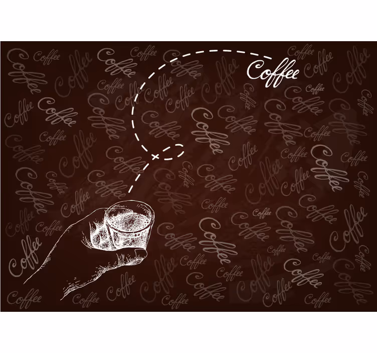 Foto behang keuken koffie shot - TenStickers