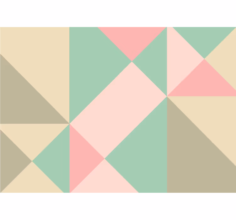 Foto behang keuken geometrisch met zachte tinten - TenStickers