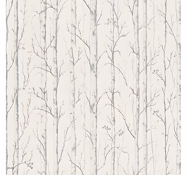 Fotobehang beige zweeds berkenmotief - TenStickers