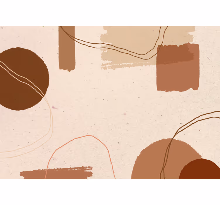 Terracotta fototapet abstract ontwerp - TenStickers