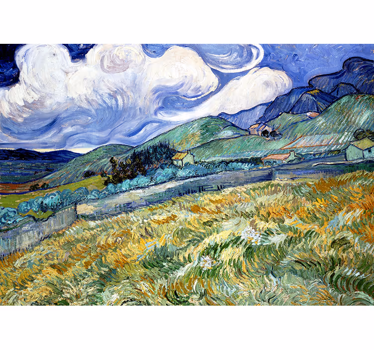 Fotobehang gang artistieke van gogh iris fotomuur - TenStickers