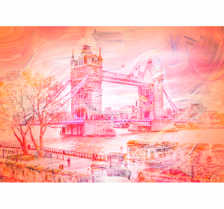 Fotobehang london london bridge contrast - TenStickers