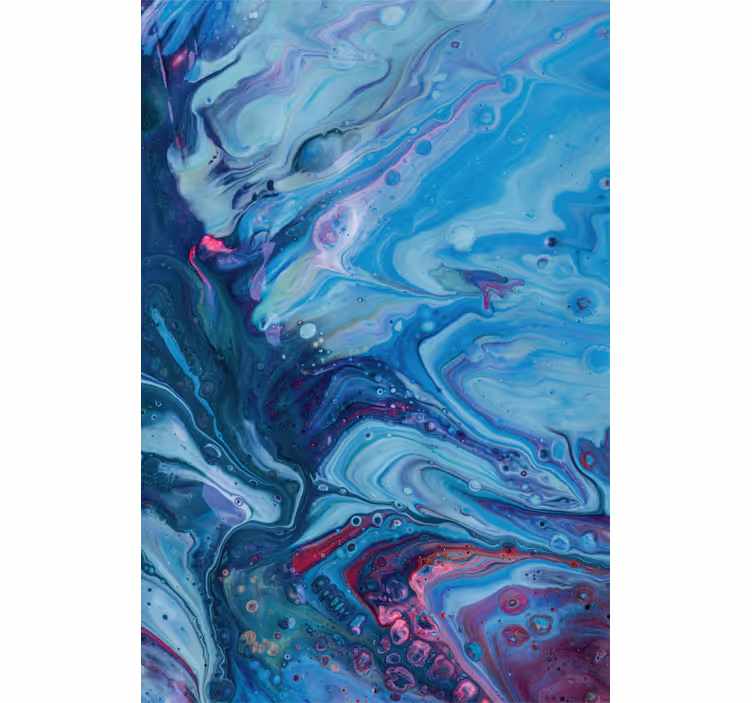 Blauw fotobehang acryl blauwe gradient - TenStickers