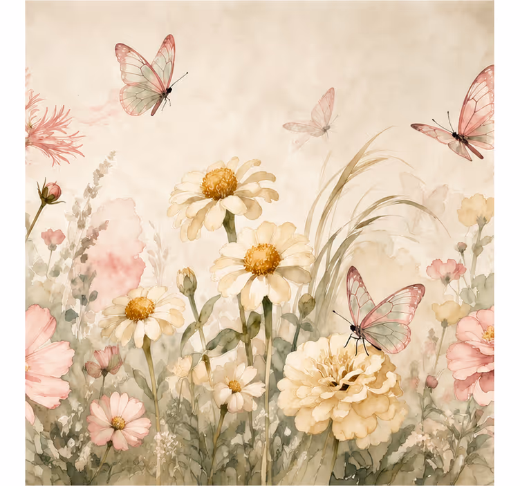 Fotobehang andere bloemen landschap - TenStickers
