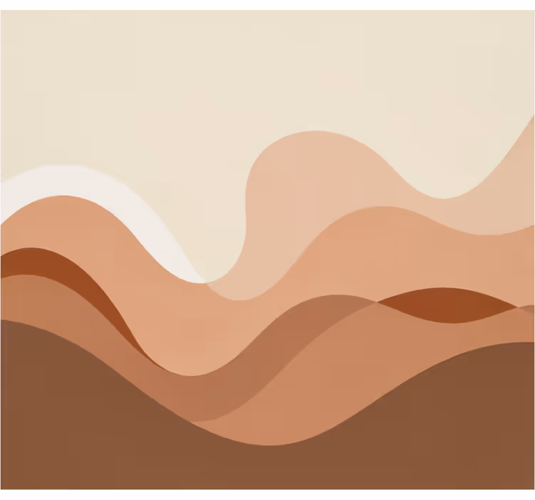 Fotobehang ander print terracotta - TenStickers
