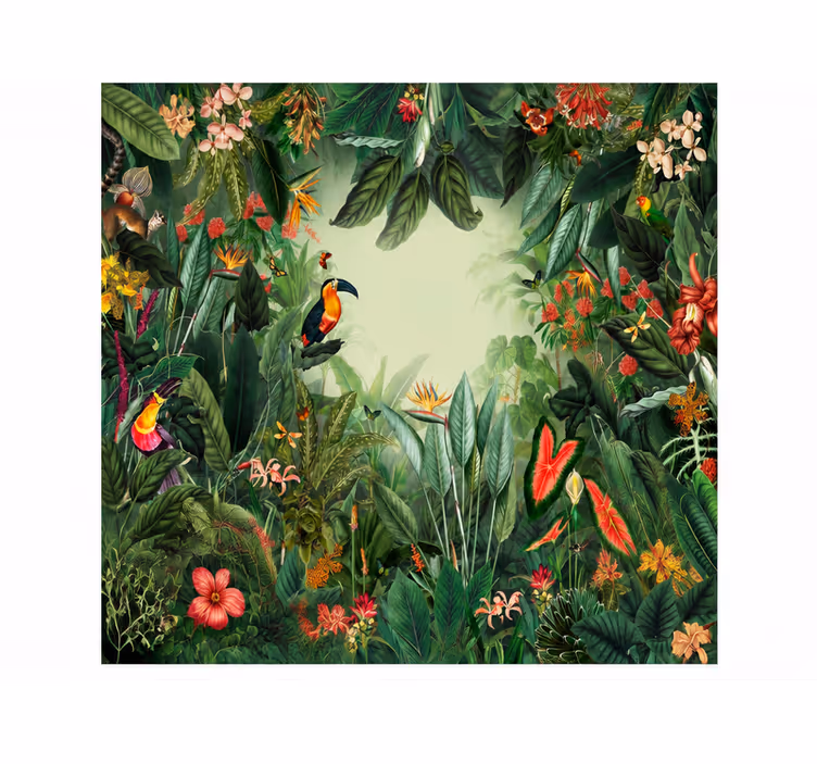 Fotobehang natuur exotische tuin - TenStickers