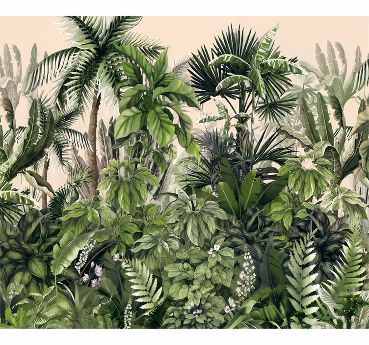 Fotobehang natuur dikke tropische jungle - TenStickers