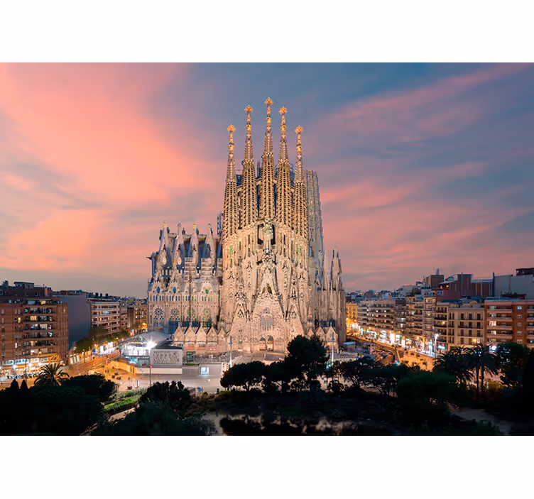 Gotische bouwstijl van barcelona fotobehang Barcelona - TenStickers