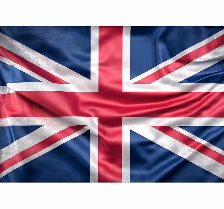 Union jack flag London fotobehang - TenStickers