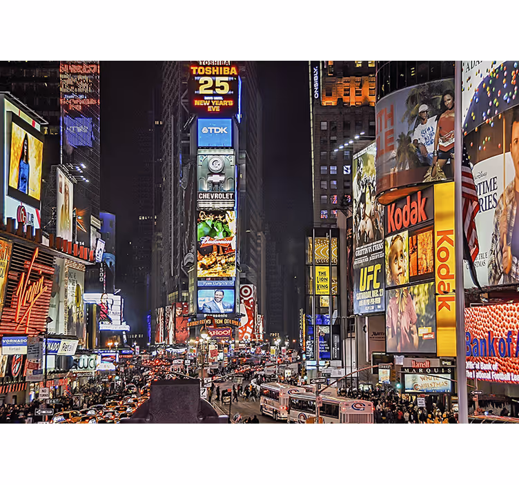 Foto behang new york levendig times square - TenStickers