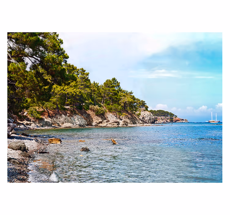 Antalya strand zee fotobehang - TenStickers