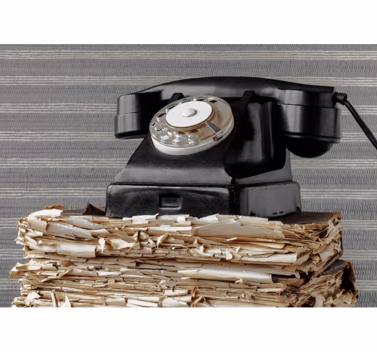 Fotobehang voertuigen vintage telefoon klassiek - TenStickers