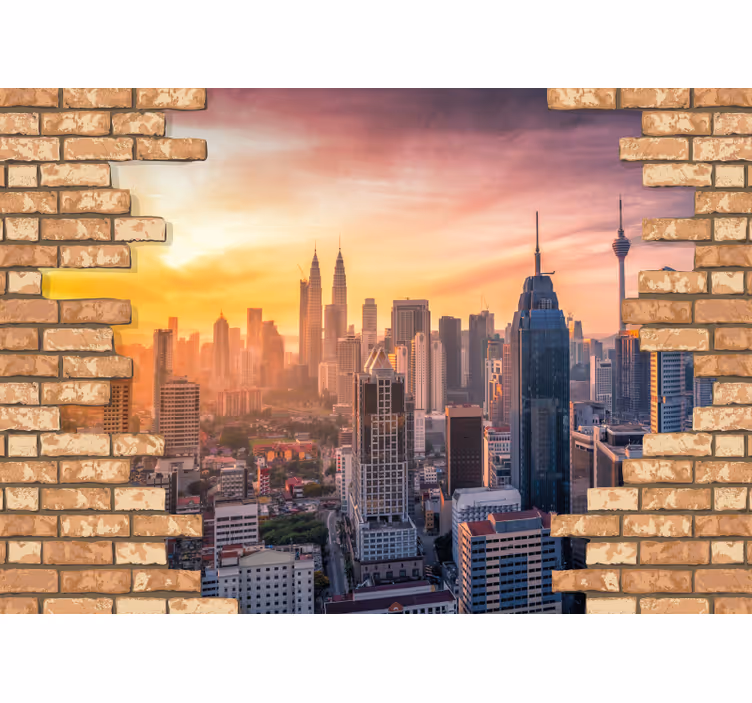Fotobehang steden en landen kuala lumpur skyline - TenStickers