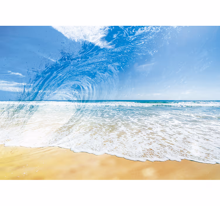 Fotobehang strand oceangolf spetter - TenStickers