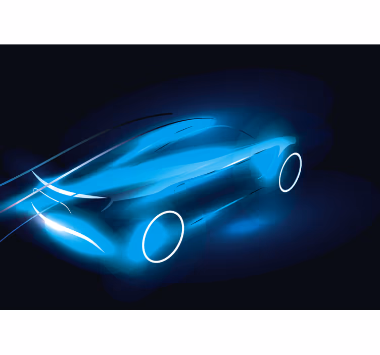 Futuristisch auto-ontwerp fotobehang voertuigen - TenStickers