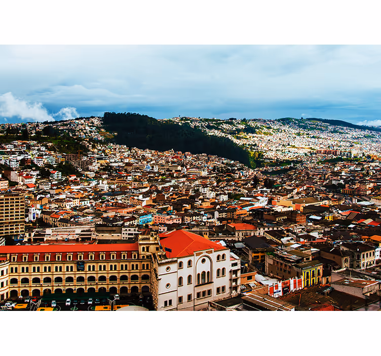 Andes stadsgezicht fotobehang steden en landen - TenStickers