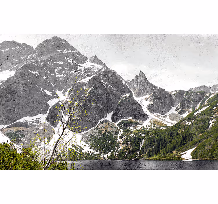 Majestueus berglandschap fotobehang landschap - TenStickers