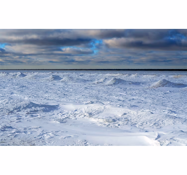 Bevroren horizon foto behang natuur - TenStickers