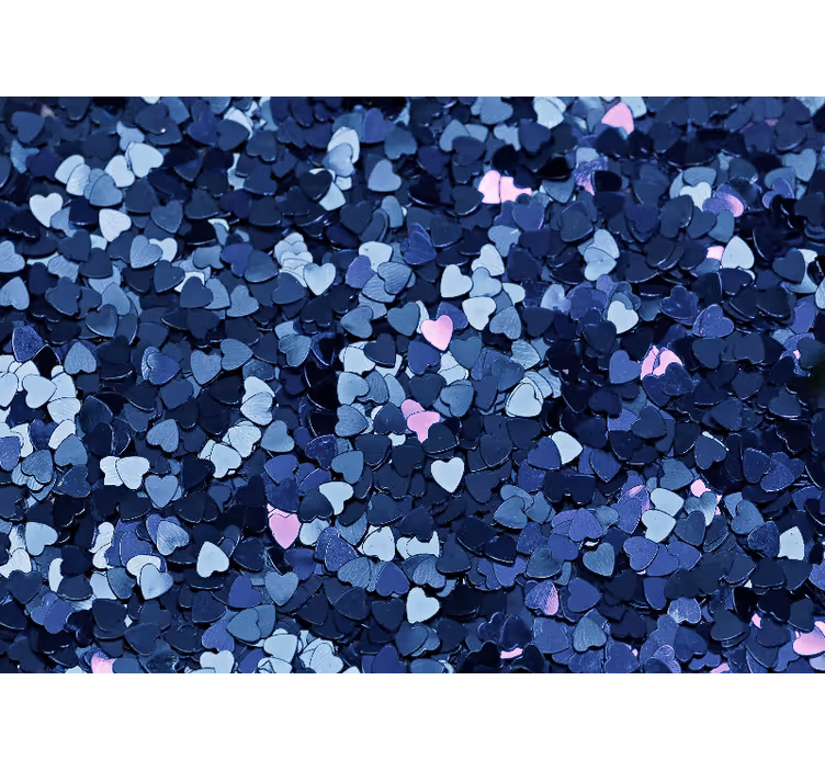 Hartvormige confetti fotobehang liefde - TenStickers