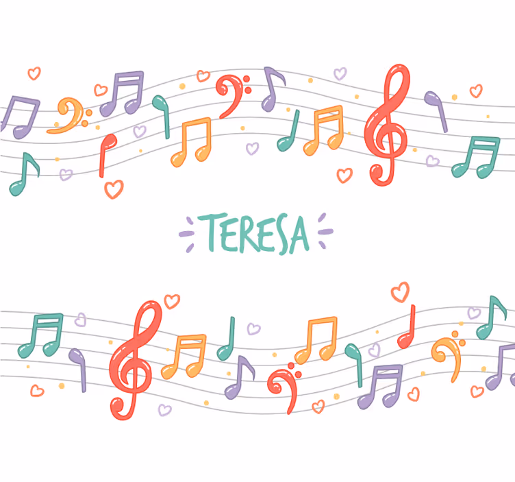 Fotobehang muziek muzieknoten melodie - TenStickers