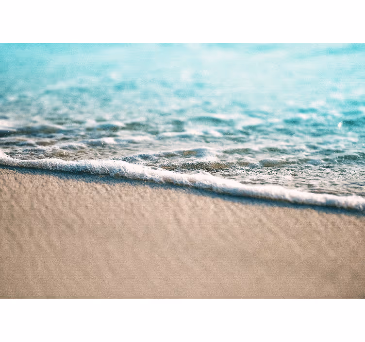 Fotobehang strand zachte watergolven - TenStickers