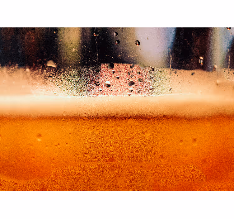 Bier vloeistof foto behang keuken - TenStickers