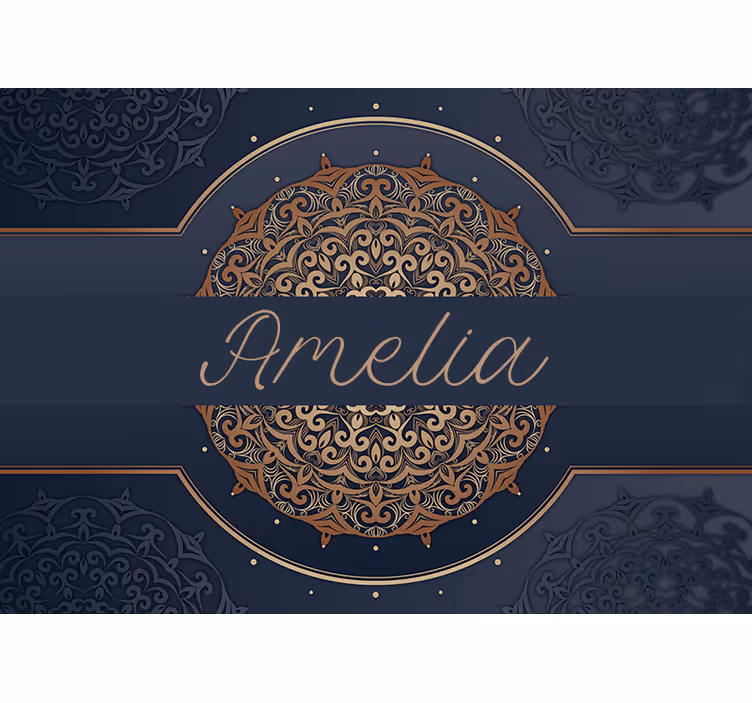 Fotobehang mandala met een gedetailleerd patroon - TenStickers