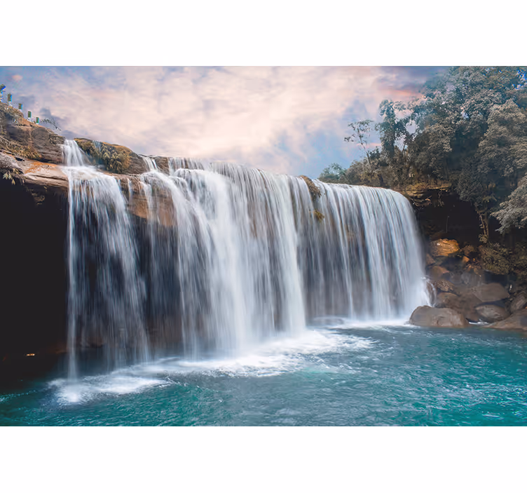 Foto behang waterval majestueuze waterval cascade - TenStickers