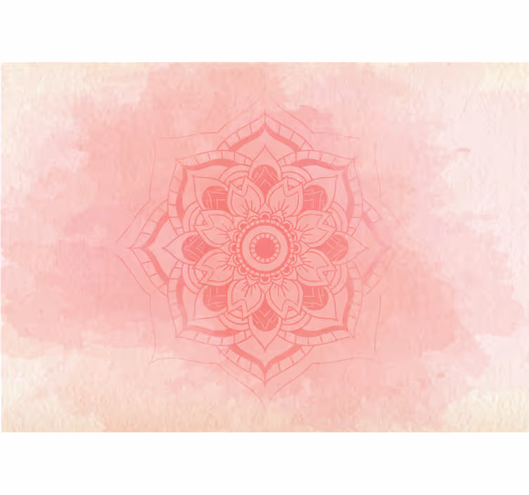 Elegante bloemenmandala fotobehang mandala - TenStickers
