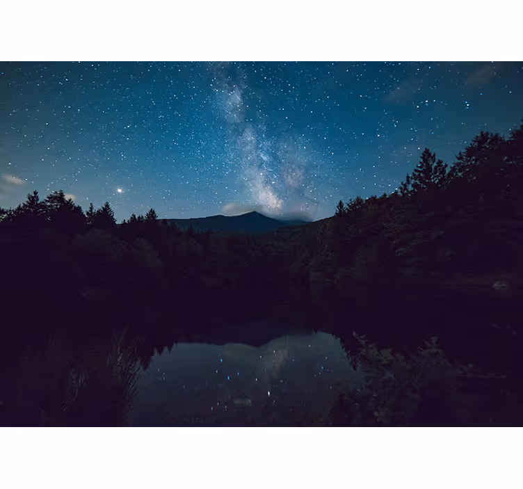Foto behang natuur astrale nachtzicht - TenStickers