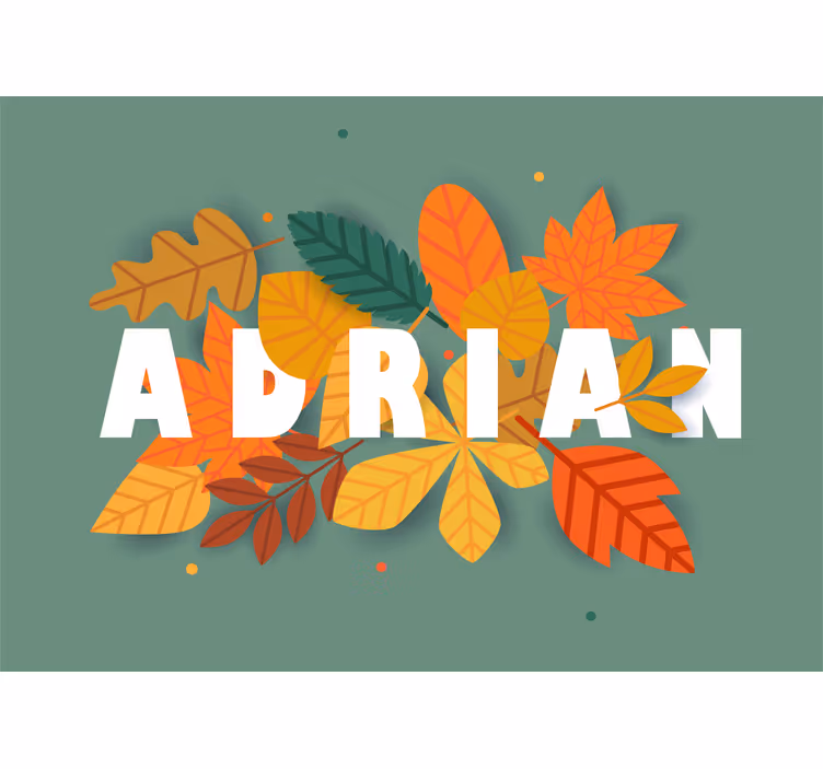 Herfstblad arrangement fotobehang andere bloemen - TenStickers
