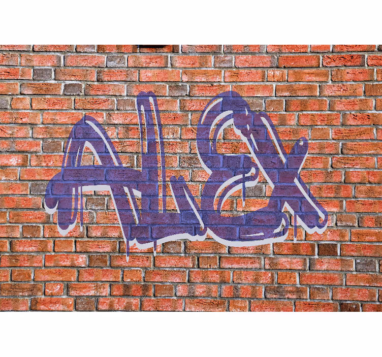 Graffiti fotobehang graffiti naam kunst - TenStickers
