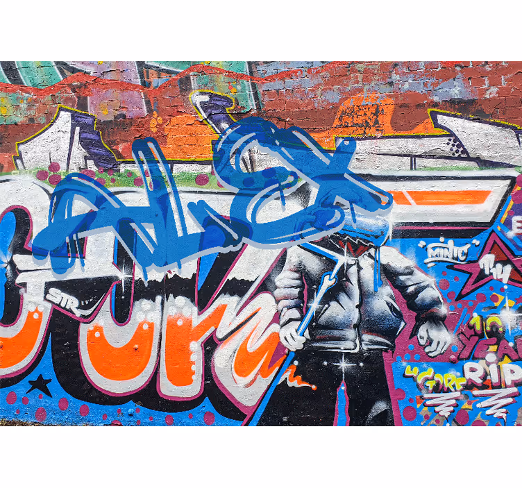 Stedelijke straatstijl graffiti fotobehang - TenStickers