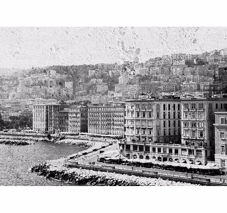Fotobehang steden en landen napoli kustzicht - TenStickers